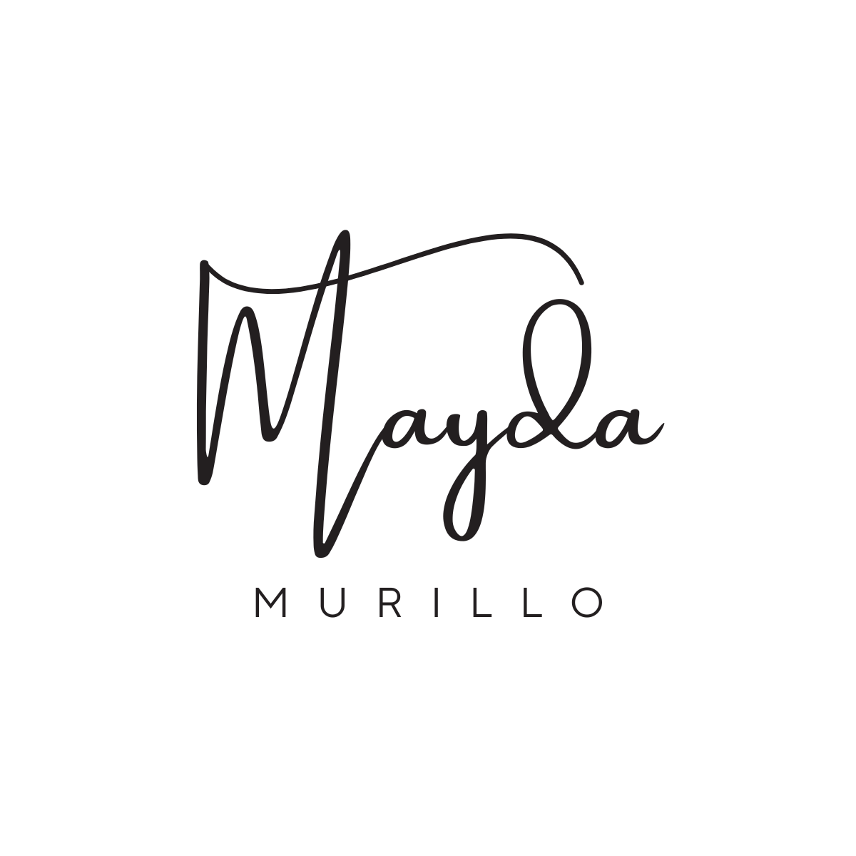 GIF slideshow of Mayda Murillo, artist, creator, and storyteller, featuring portraits and creative moments with the text ‘Mayda Murillo — Artist • Creator • Storyteller.